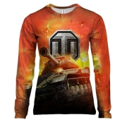 Жіночий 3D лонгслів World of Tanks (Fire)