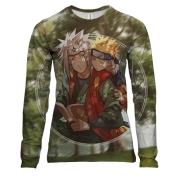 Жіночий 3D лонгслів Naruto and Jiraiya