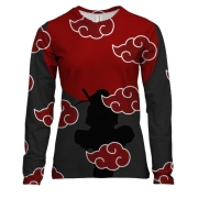 Жіночий 3D лонгслів Naruto pattern