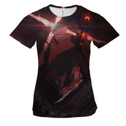 Женская 3D футболка Kakashi.