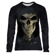 Жіночий 3D лонгслів Прорив черепа (2)