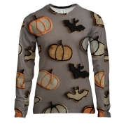 Жіночий 3D лонгслів Halloween pattern 1..