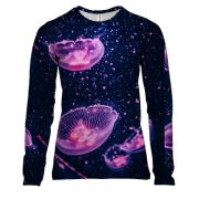 Жіночий 3D лонгслів медузи 7