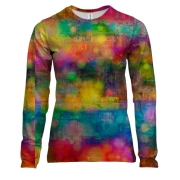Женский 3D лонгслив Rainbow spots