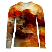 Женский 3D лонгслив Stormy sky 5