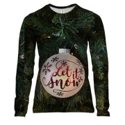 Женский 3D лонгслив Christmas toy 8