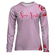 Женский 3D лонгслив Christmas candy 4