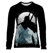 Жіночий 3D лонгслів The Witcher Силует