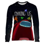 Жіночий 3D лонгслів Among us Космос