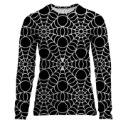 Жіночий 3D лонгслів з павутиною (2)