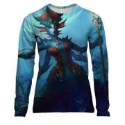 Женский 3D лонгслив Underwater queen