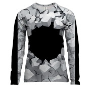 Женский 3D лонгслив Black hole