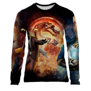 Женский 3D лонгслив MORTAL KOMBAT.