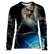 Женский 3D лонгслив Гендельф серый