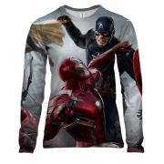 Женский 3D лонгслив The avengers attack