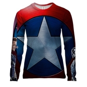 Женский 3D лонгслив Avengers in a row