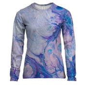 Женский 3D лонгслив Multicolor abstraction 13