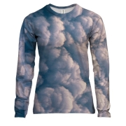 Женский 3D лонгслив Cloud pattern