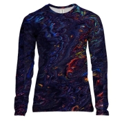 Жіночий 3D лонгслів Abstraction neon drops