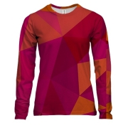 Жіночий 3D лонгслів Abstraction low polly