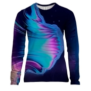 Жіночий 3D лонгслів Abstraction water