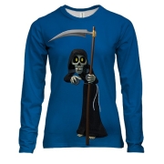 Женский 3D лонгслив Смерть с косой