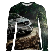 Жіночий 3D лонгслів Mercedes Benz GLE ART