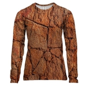 Женский 3D лонгслив Каменная стена