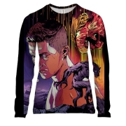 Женский 3D лонгслив Любовь смерть и роботы. оборотни