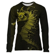 Жіночий 3D лонгслів з морським коником