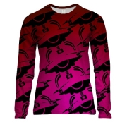 Женский 3D лонгслив Drone pattern