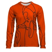 Жіночий 3D лонгслів Line Girl Fitness