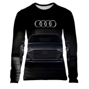Жіночий 3D лонгслів Audi Black