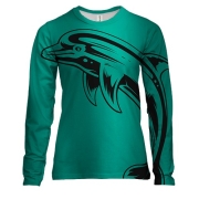 Жіночий 3D лонгслів Dolphin Art Graphics