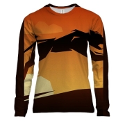 Жіночий 3D лонгслів Пума в стрибку