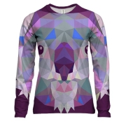 Жіночий 3D лонгслів Koala low poly Art