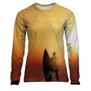 Жіночий 3D лонгслів Surfer with Board