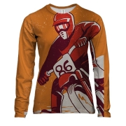 Жіночий 3D лонгслів Motorcyclist #86