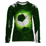 Жіночий 3D лонгслів Football Grass Head