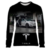 Жіночий 3D лонгслів White Tesla