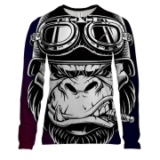 Жіночий 3D лонгслів Gorilla pop art