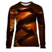 Женский 3D лонгслив Running Man