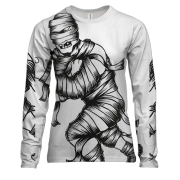 Жіночий 3D лонгслів з мумією в бинтах