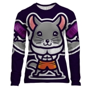 Жіночий 3D лонгслів Миша-спортсмен