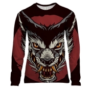 Жіночий 3D лонгслів Wolf Art