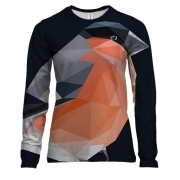 Жіночий 3D лонгслів Bird Low Poly