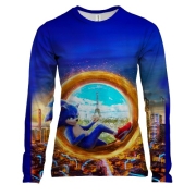 Жіночий 3D лонгслів Соник в кіно