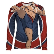 Женский 3D лонгслив с подготовленным борцом(2)