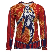 Жіночий 3D лонгслів з борцем Muay Thai (3)