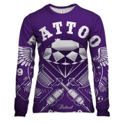 Женский 3D лонгслив black Tattoo studio